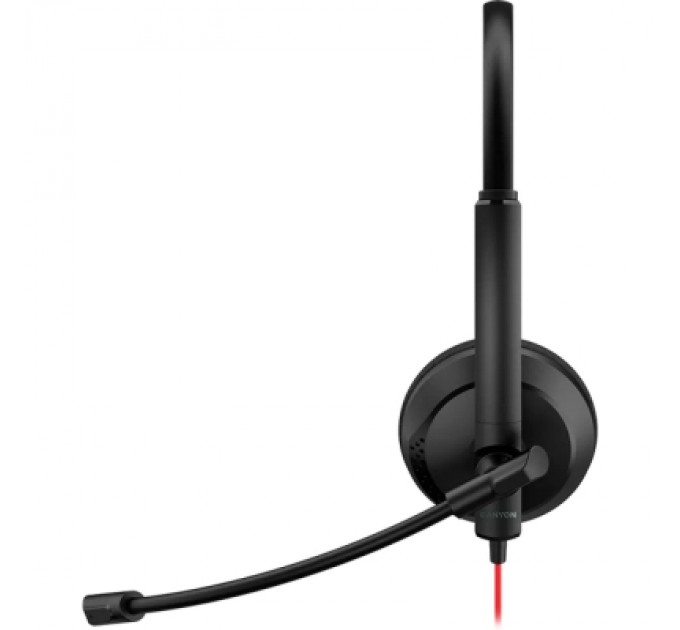 Canyon Навушники Canyon HS-07 PC Mic 3.5/USB 2.8 м Black (CNS-HS07B)