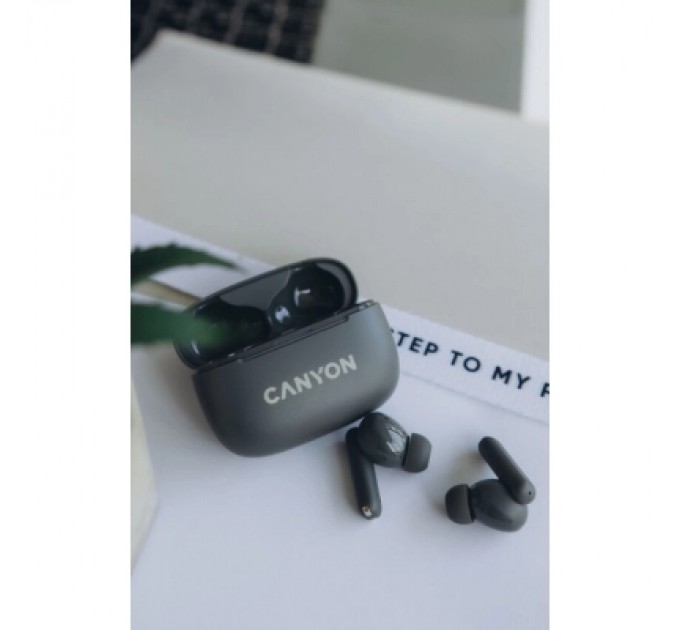 Canyon Навушники Canyon TWS-10 OnGo ANC ENC Graphite (CNS-TWS10B)