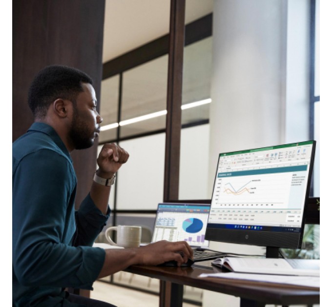 HP Комп'ютер HP ProOne 440 G9 AiO Touch / i5-12500T, 8GB, F512GB, WiFi, кл+м, Win11P (885J9EA)