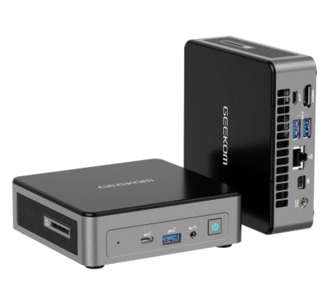 GEEKOM Комп'ютер GEEKOM Mini Air12 / N100, 16G, SSD 512G, WIN11 Pro (GMAir12N100-16512-EU)