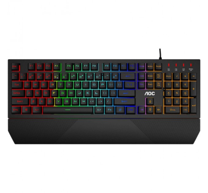 AOC Клавіатура AOC GK200 Rainbow LED USB Black (GK200D32R)