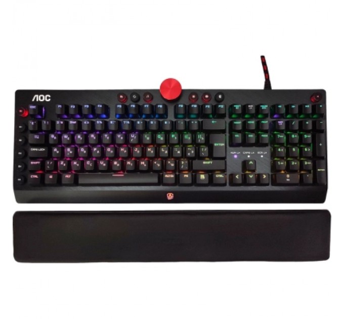 AOC Клавіатура AOC AGK700 RGB Cherry MX Red USB Black (AGK700DR2R)