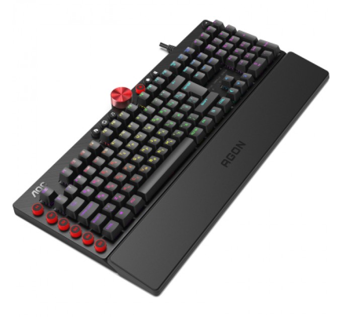 AOC Клавіатура AOC AGK700 RGB Cherry MX Red USB Black (AGK700DR2R)