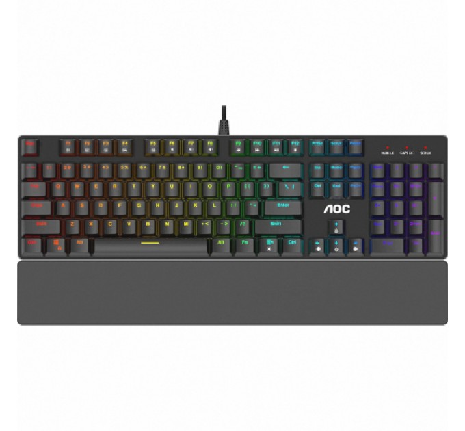 AOC Клавіатура AOC GK500 RGB Outemu Red USB Black (GK500DR2R)