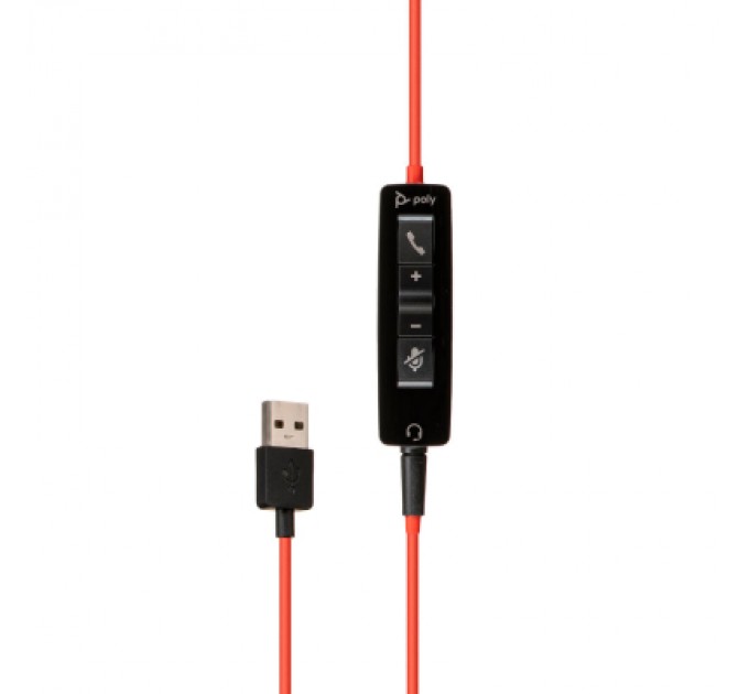 Poly Навушники Poly BlackWire 5210 USB-A HS Mono Black (80R98AA)