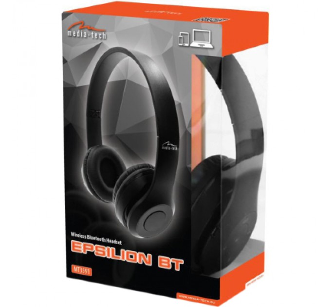 Media-Tech Навушники Media-Tech Epsilion Bluetooth Black (MT3591)