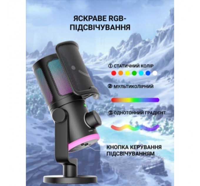 Fifine Мікрофон Fifine AM6 USB Black (AM6)