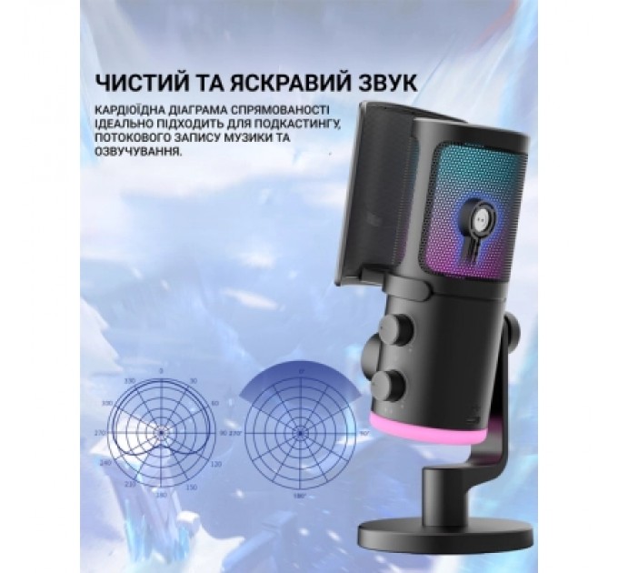 Fifine Мікрофон Fifine AM6 USB Black (AM6)