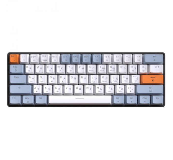 GamePro Клавіатура GamePro MK130R Hot-Swap Red Swich RGB USB UA Black (MK130R)