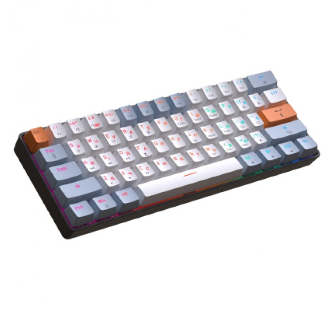 GamePro Клавіатура GamePro MK130R Hot-Swap Red Swich RGB USB UA Black (MK130R)