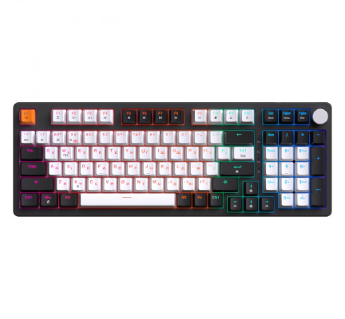 GamePro Клавіатура GamePro MK170B Hot-Swap Red Swich RGB USB UA Black (MK170B)