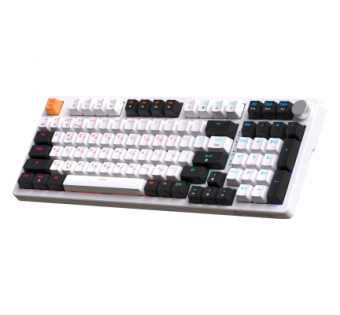 GamePro Клавіатура GamePro MK170W Hot-Swap Red Swich RGB USB UA White (MK170W)