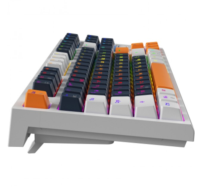 GamePro Клавіатура GamePro MK180W Hot-Swap Red Swich RGB USB UA White (MK180W)