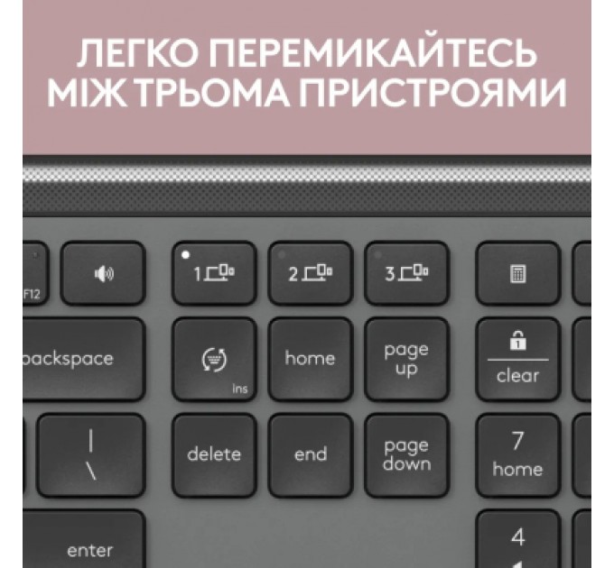 Logitech Комплект Logitech MK950 Bluetooth/Wireles UA Graphite (920-012490)