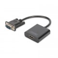 Digitus Перехідник VGA to HDMI (M/F), Full HD Digitus (DA-70473)