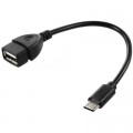 Voltronic Перехідник OTG USB 2.0 AF to Micro 5P YT Black Blister Voltronic (37681)