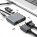 XO Перехідник XO 4-in-1 Dock USB-C (HDMI/VGA/USB3.0/USB-C PD) (XO-HUB001SL)