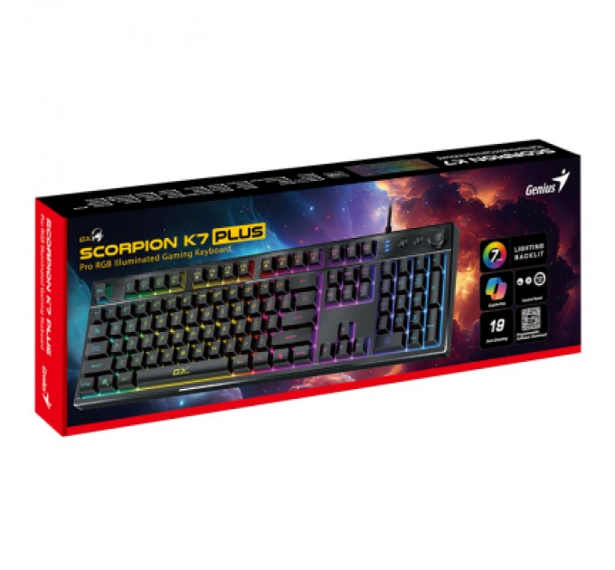 Genius Клавіатура Genius Scorpion K7 Plus USB UA Black (31310056404)
