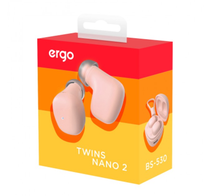 Ergo Навушники Ergo BS-530 Twins Nano 2 Pink (BS-530P)