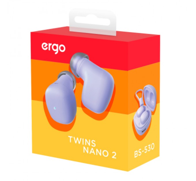 Ergo Навушники Ergo BS-530 Twins Nano 2 Violet (BS-530V)