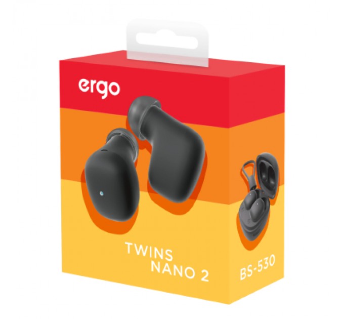 Ergo Навушники Ergo BS-530 Twins Nano 2 Black (BS-530K)