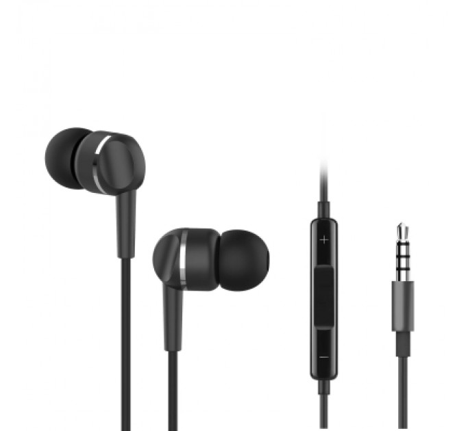 Ergo Навушники Ergo VM-701 3.5 мм Earphones Black (VM-701K)