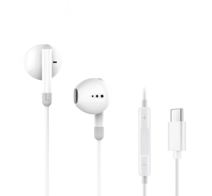 Ergo Навушники Ergo VM-730 Type-C Earphones White (VM-730W)