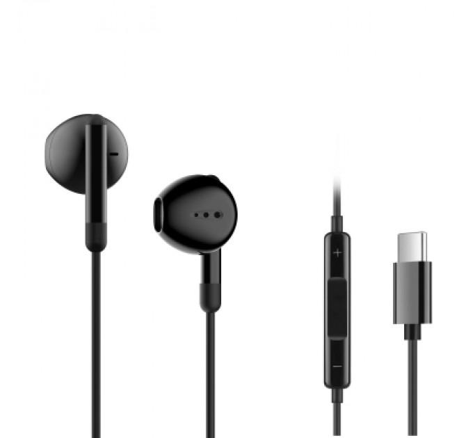 Ergo Навушники Ergo VM-730 Type-C Earphones Black (VM-730K)