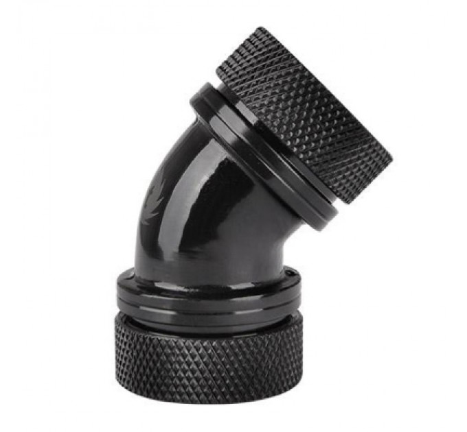 ThermalTake Фітинг для СРО ThermalTake Pacific G1/4 PETG Tube 45-Degree Dual Compression 16mm OD Black (CL-W098-CA00BL-A)