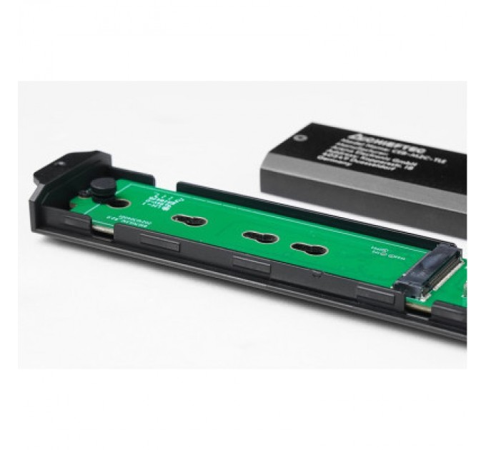 Chieftec Кишеня зовнішня Chieftec M.2 PCIe NVMe/SATA SSD CEB-M2C-TLE USB 3.2 Gen2 Type-C Tool-Less Alum/Plastic (CEB-M2C-TLE)
