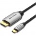 Vention Кабель мультимедійний USB-C 3.1 to DisplayPort M 1.5m v.1.2 4K60Hz Aluminum Alloy black Vention (CGZBG)
