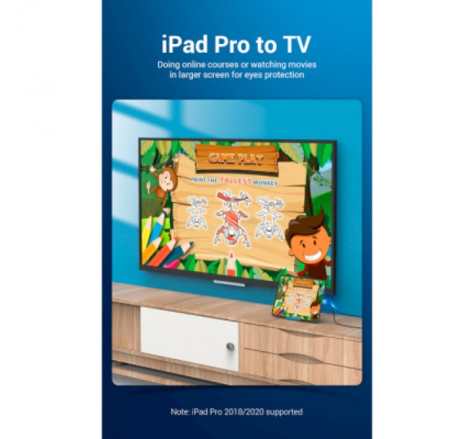 Vention Кабель мультимедійний USB-C 3.1 to DisplayPort M 1.5m v.1.2 4K60Hz Aluminum Alloy black Vention (CGZBG)