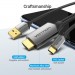 Vention Кабель мультимедійний USB-C 3.1 to HDMI 1.5m v.2.0 4K 60Hz USB Power Supply black Vention (CGTBG)