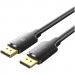 Vention Кабель мультимедійний DisplayPort to DisplayPort 1.5m V1.2 4K 60Hz 3D Dolby 7.1 Vention (HAKBG)