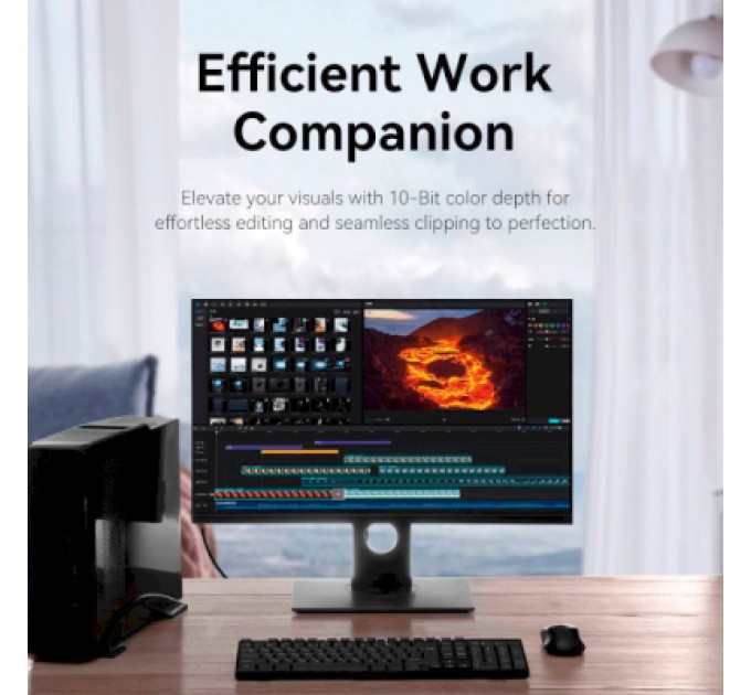 Vention Кабель мультимедійний DisplayPort to DisplayPort 5.0m V1.2 4K 60Hz 3D Dolby 7.1 Vention (HAKBJ)