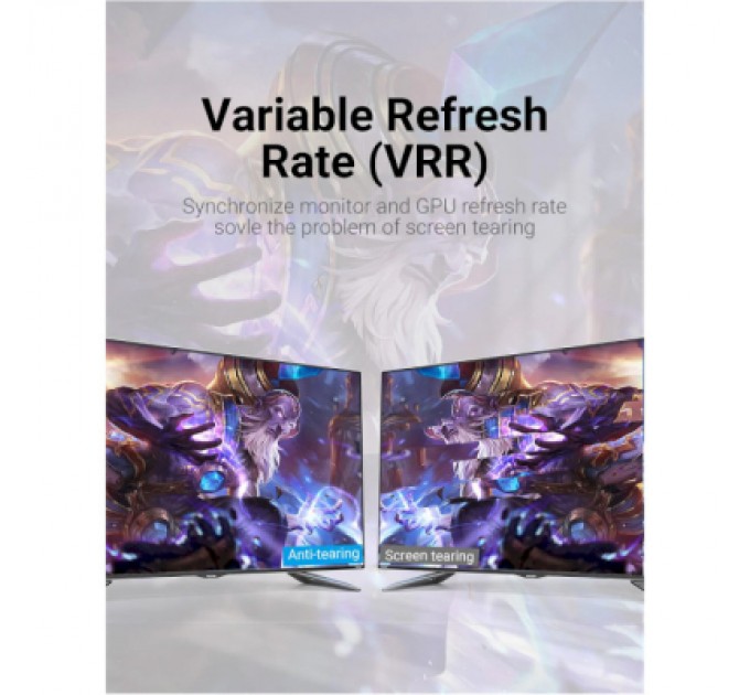 Vention Кабель мультимедійний HDMI to HDMI 2.0m V2.1 8K 60Hz Silver Metal Type Vention (ALCIH)