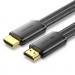 Vention Кабель мультимедійний HDMI to HDMI 2.0m V2.1 8K 60Hz flat Vention (ALKBH)