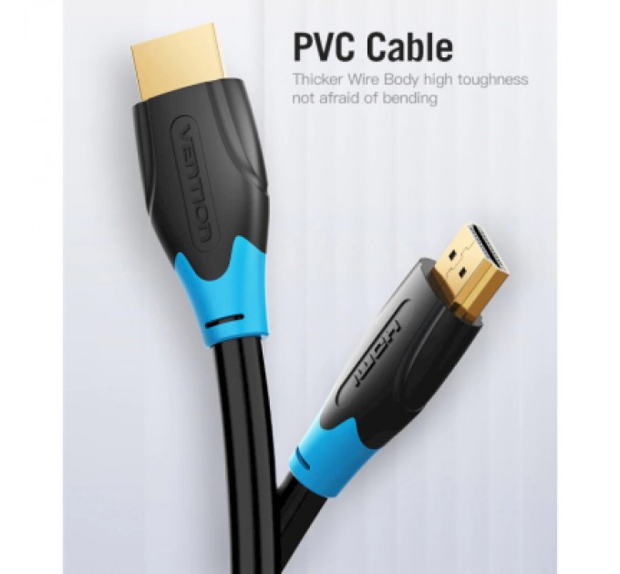 Vention Кабель мультимедійний HDMI to HDMI 8.0m V2.0 4K 60Hz PVC Vention (AACBK)