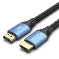 Кабель мультимедійний HDMI to HDMI 10.0m V2.0 4K 60Hz Aluminum Alloy Blue Vention (ALHSL)