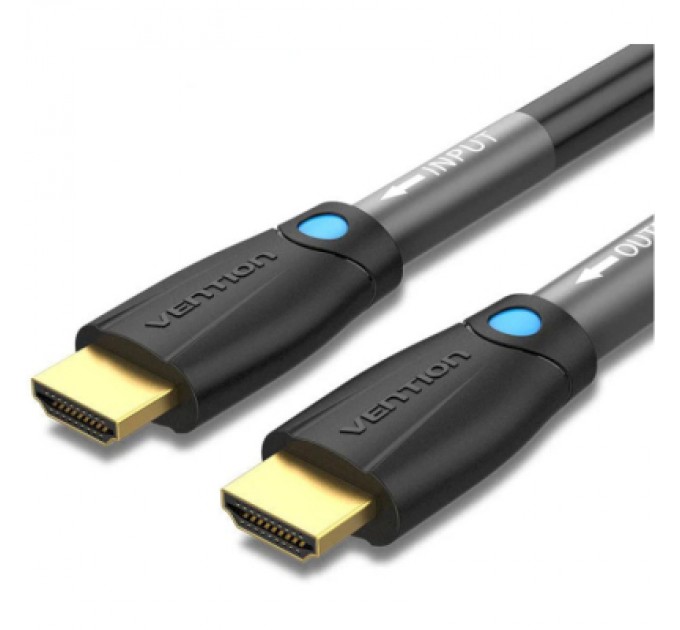 Vention Кабель мультимедійний HDMI to HDMI 10.0m V2.0 Engineering 4K 60Hz 18Gbps HD 7.1 PVC Black Vention (AAMBL)