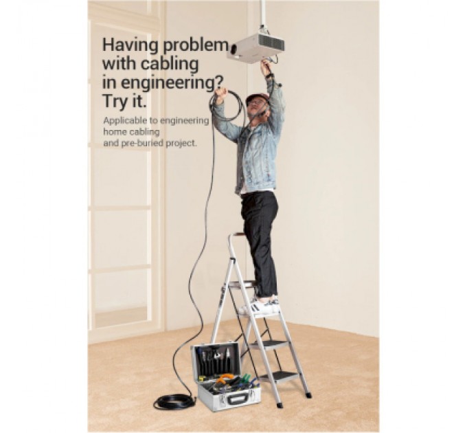 Vention Кабель мультимедійний HDMI to HDMI 10.0m V2.0 Engineering 4K 60Hz 18Gbps HD 7.1 PVC Black Vention (AAMBL)