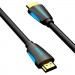 Vention Кабель мультимедійний HDMI to HDMI 15.0m V2.0 4K 30Hz PVC Vention (VAA-M02-B1500)