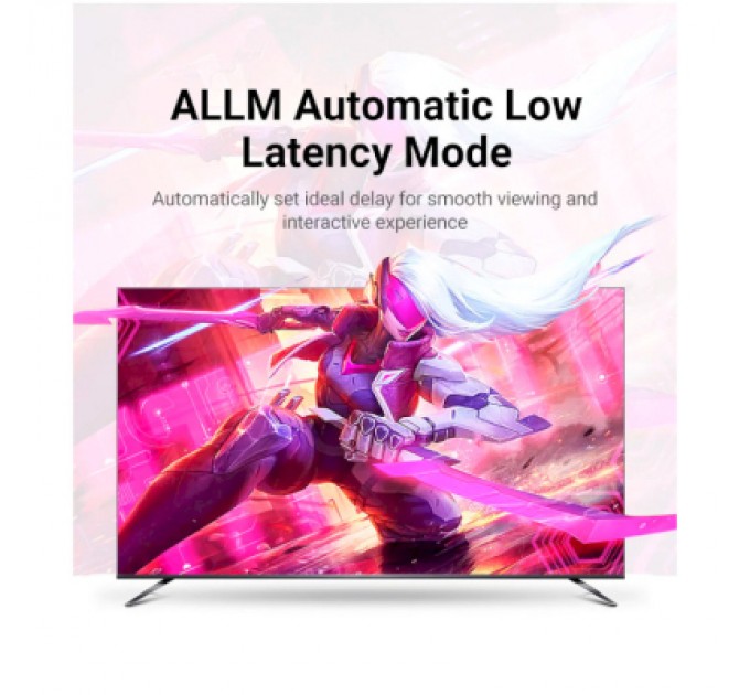 Vention Кабель мультимедійний HDMI to HDMI 15.0m V2.1 Optical 8K 60Hz 48Gbps Dolby 7.1 TPE Black Metal Type Vention (AAZBN)