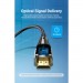 Vention Кабель мультимедійний HDMI to HDMI 20.0m V2.0 Optical 4K 60Hz 18Gbps Dolby 7.1 PVC Black Zinc Alloy Vention (ALABQ)