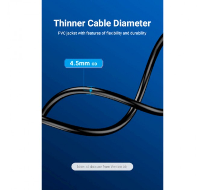 Vention Кабель мультимедійний HDMI to HDMI 20.0m V2.0 Optical 4K 60Hz 18Gbps Dolby 7.1 PVC Black Zinc Alloy Vention (ALABQ)