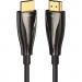 Vention Кабель мультимедійний HDMI to HDMI 30.0m V2.0 Optical 4K 60Hz 18Gbps Dolby 7.1 PVC Black Zinc Alloy Vention (ALABT)