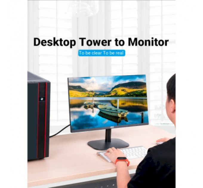 Vention Кабель мультимедійний VGA 15M-15M 1.5m ferrite Vention (DAEBG)