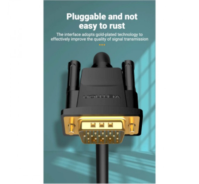 Vention Кабель мультимедійний VGA 15M-15M 1.5m ferrite Vention (DAEBG)