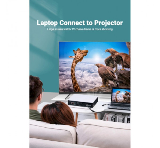 Vention Кабель мультимедійний VGA 15M-15M 2.0m ferrite Vention (DAEBH)