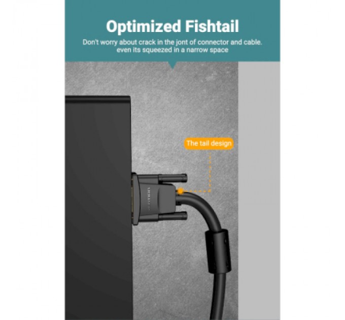 Vention Кабель мультимедійний VGA 15M-15M 3.0m ferrite Vention (DAEBI)